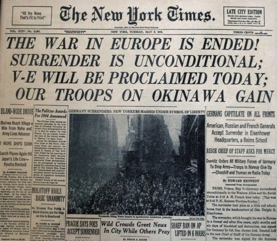 The End of War in Europe