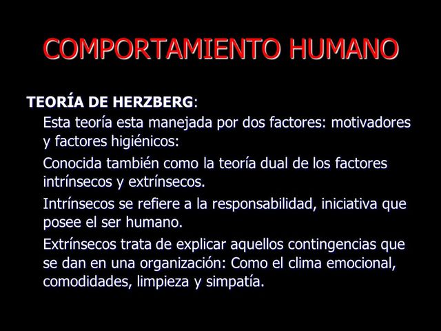 TEORÍA DEL COMPORTAMIENTO