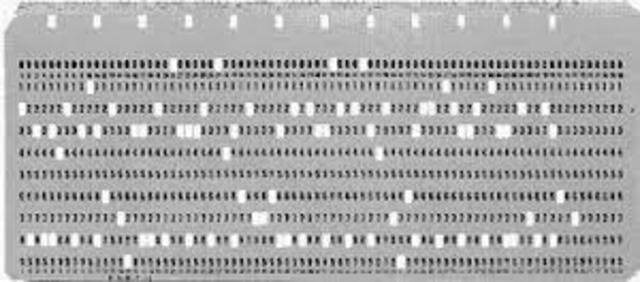 Las tarjetas Perforadas.