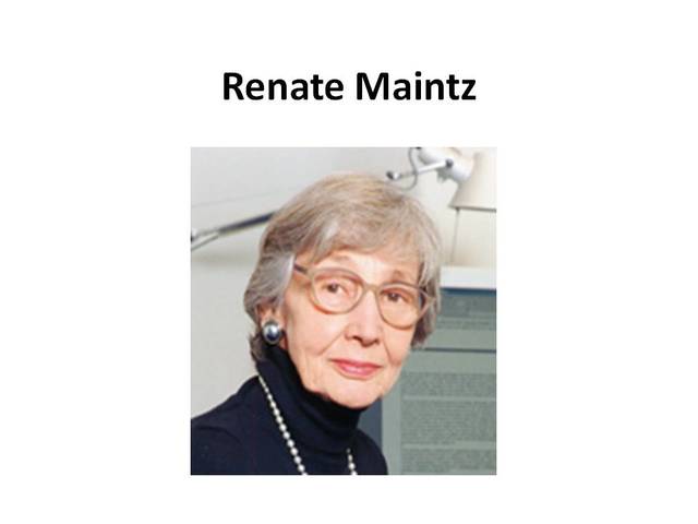 Renate Mayntz  (1929) Escuela Estructuralista