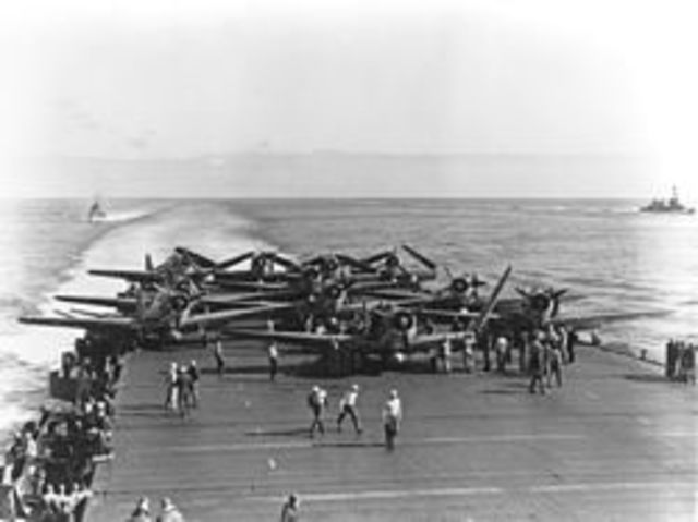 First Japanese defeat at the Battle of Midway