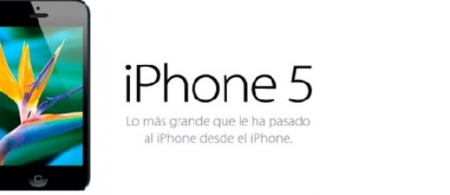 Apple Inc., lanza al mercado el iPhone 5 con una pantalla de 4 Pulgadas.
