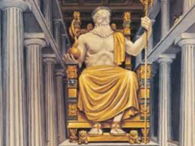 La estatua de Júpiter 3° maravilla del mundo antiguo