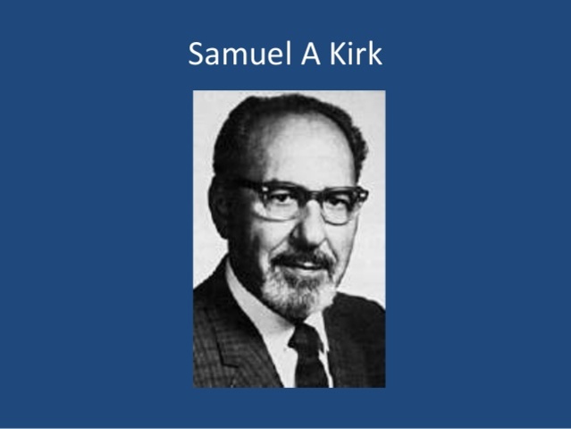 Samuel A. Kirk uses the term "learning disability"