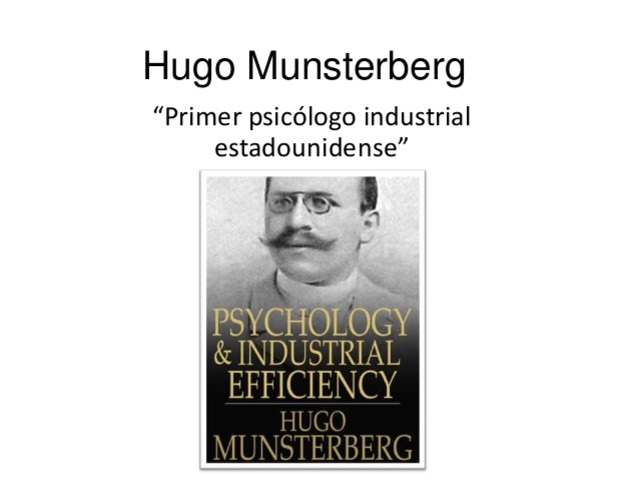 CIENCIAS DEL COMPORTAMIENTO Hugo Munsterberger 1911