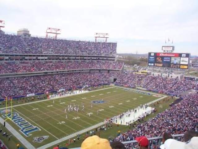 I went to my first Titans football game.
