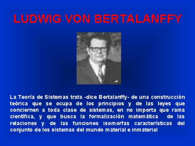 Teoría de Sistemas.