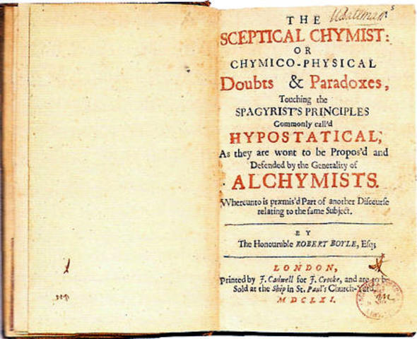 La transición: Robert Boyle "el químico escéptico"