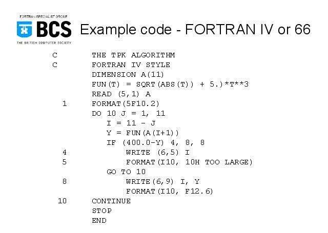 FORTRAN 66
