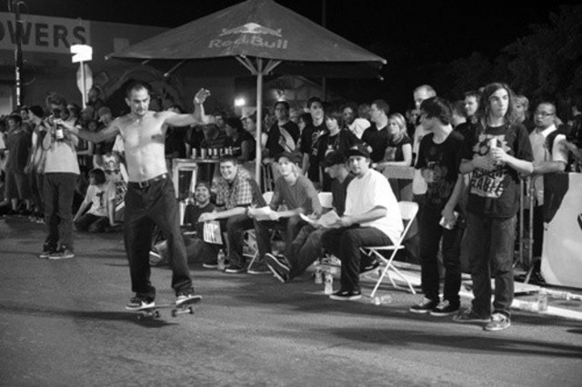 The first skateboard competitions