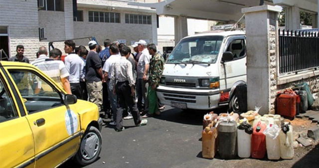 Gasoline crisis in regime areas