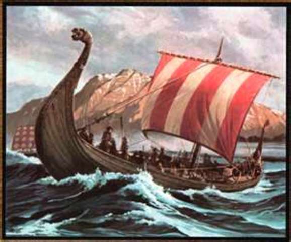 Vikings land in North America