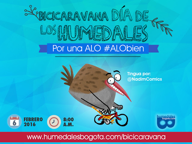 Bicicaravana del día de los Humedales; Fundación Humedales Bogotá.