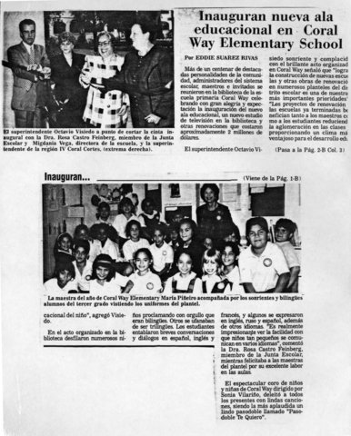 First Bilingual and bicultural public school in the U.S.