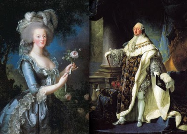 Llega Luis XVI al poder junto con su esposa Maria Antonieta