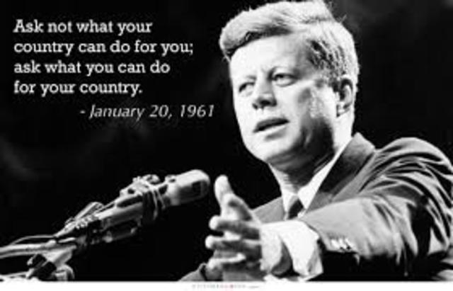 “Ask not what your country can do for you; ask what you can do for your country.”