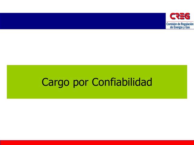 Cargo por confiabilidad (OEF)