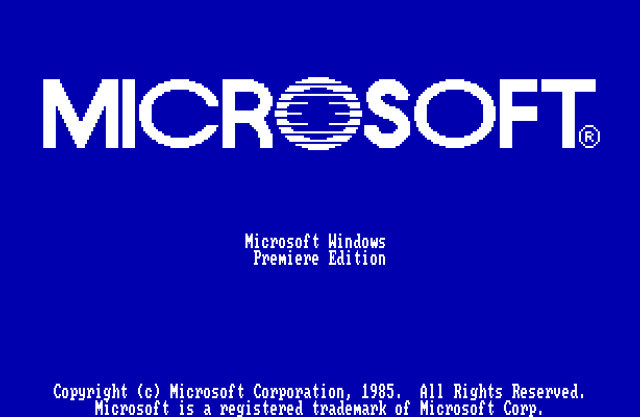 Windows 1 was launched from Microsoft