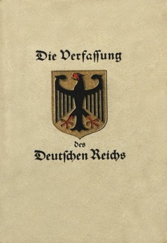 Constitución de Weimar, Alemania
