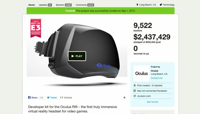 Kickstarter: Oculus