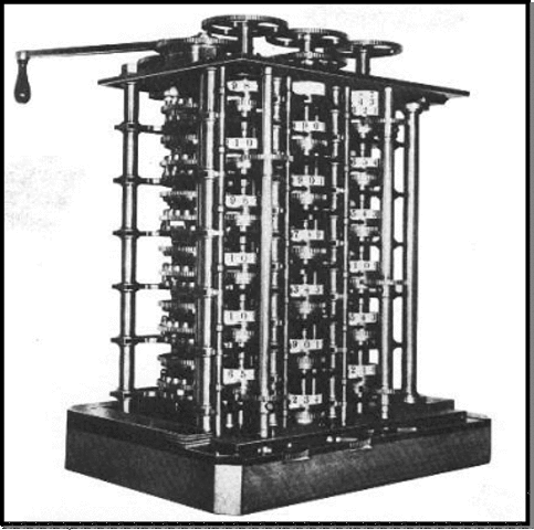 steamdriven calculating machine