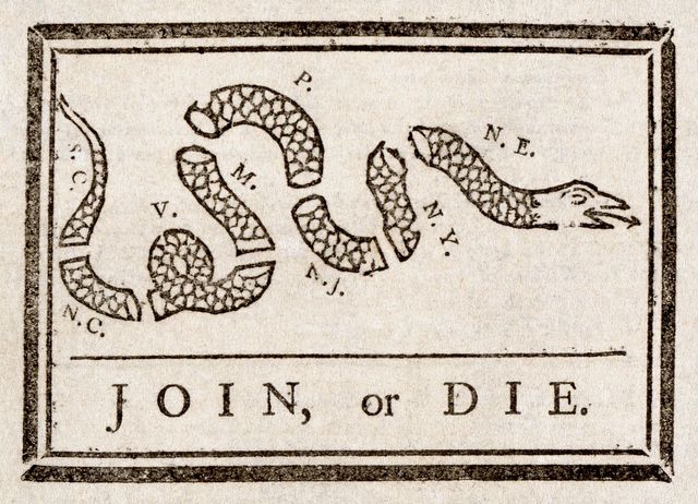 Join or Die cartoon