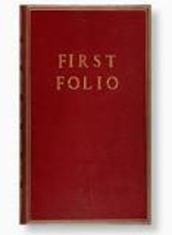 The publication of Shakespeare's First Folio