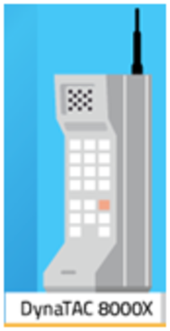 Motorola launched the DynaTAC 8000X, the first series of mobile phones.
