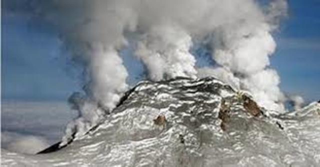 erupción del nevado de Ruiz en Colombia