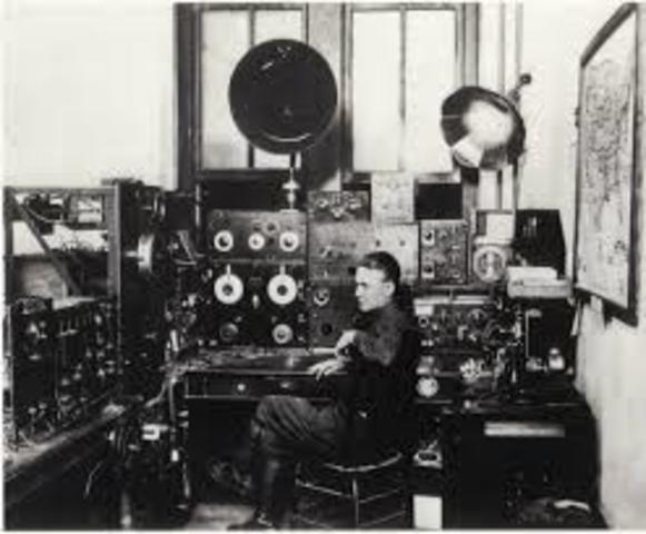 The first radio station is built