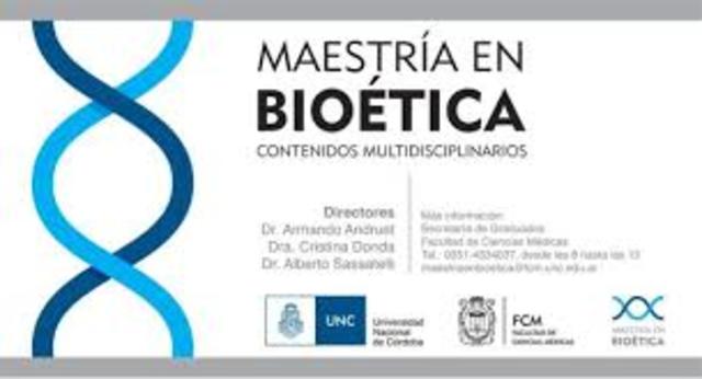 creación de la 1 maestría en bioetica en colombia