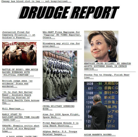 Sitio web The Drudge Report