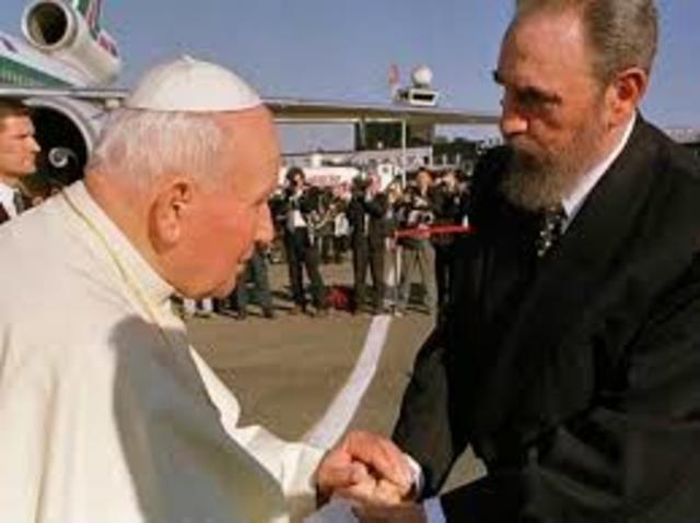 1998: Histórica visita de Juan Pablo II a Cuba.