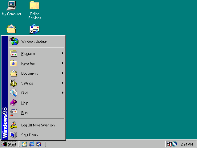 1998: Se lanza al mercado Windows 98.
