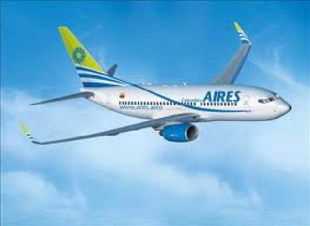 la columna móvil de las FARC-EP Teófilo Forero, secuestró un avión de la aerolínea Aires en el que viajaba el senador Jorge Gechem.20 Feb 2002