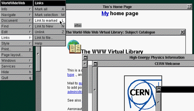 Creation of the World Wide Web