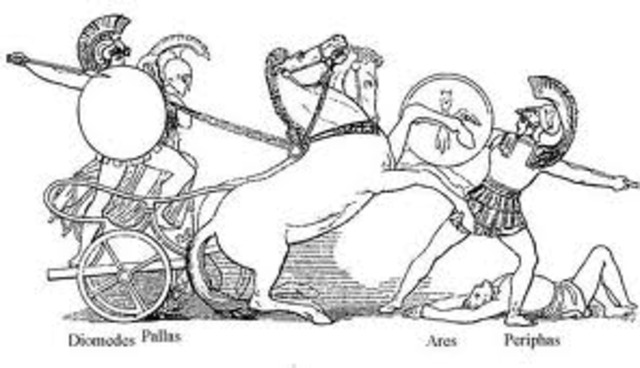 Diomede kills King Rhesus.
