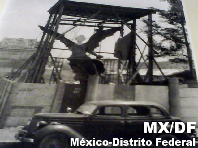 un fuerte terremoto derriba la estatua del Ángel de la Independencia