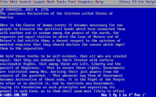 Primer procesador de palabras