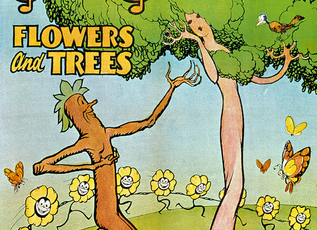 Disney lanza su primer corto a color Árboles y flores.