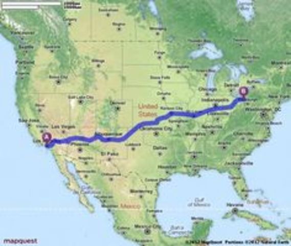 Moving across country