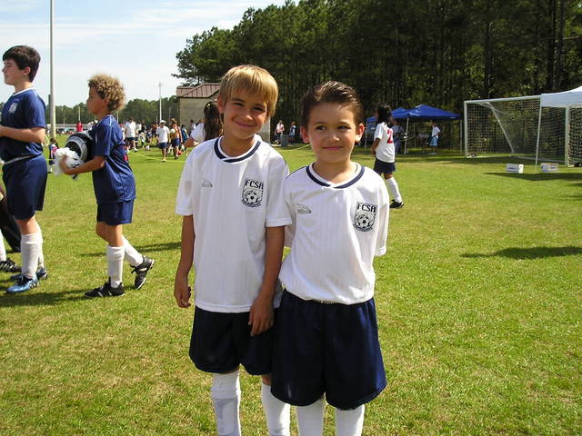 Playing soccer for Duval County