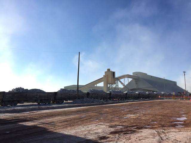 Tramo superficial del túnel 203