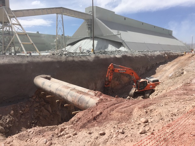 Corte para el acceso al túnel 203