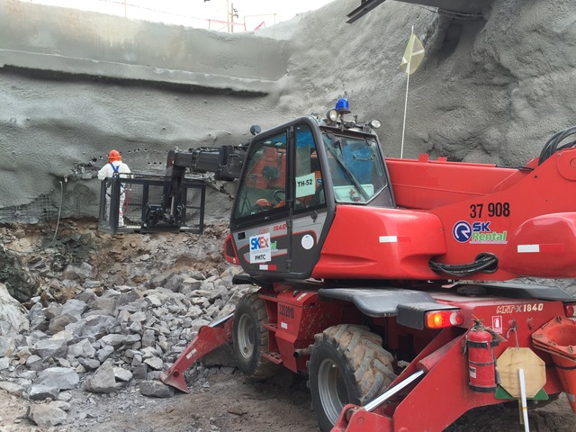 Inyección de pernos.