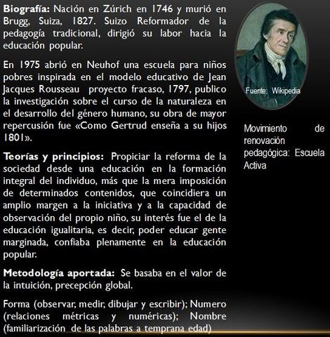 JOHANN HEINRICH PESTALOZZI