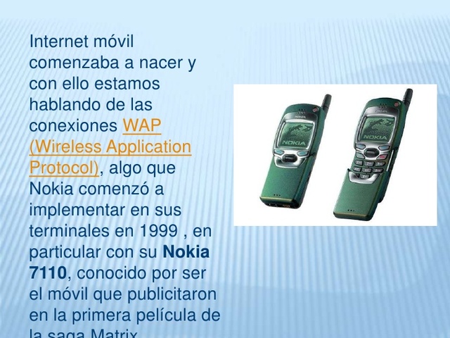 1999 Internet móvil comienza a nacer