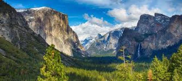 Yosemite the first national park