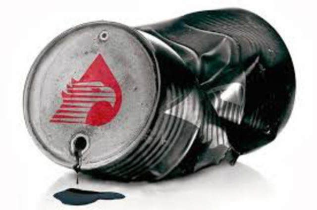 Caida del precio del petroleo.