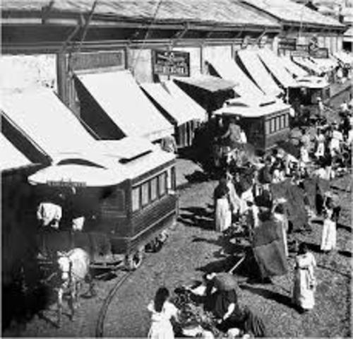 Surgen primeras vías férreas a larga extencion